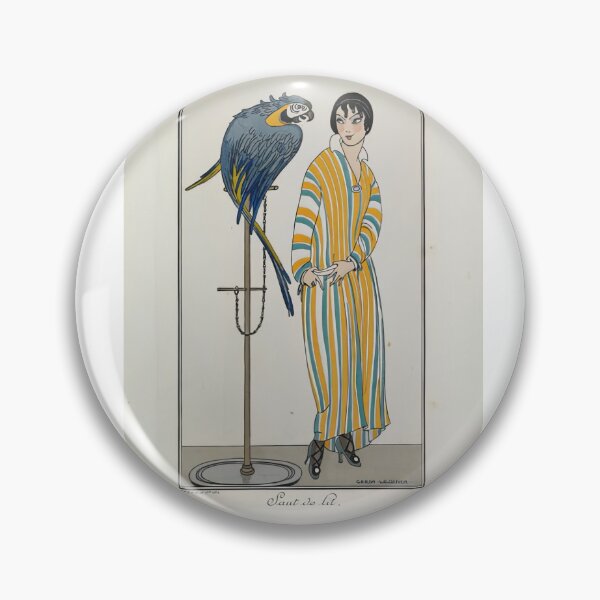Item preview, Borde para salpicadero de azulejos con mujer y loro de Gerda Wegener designed and sold by TeeARTHY.