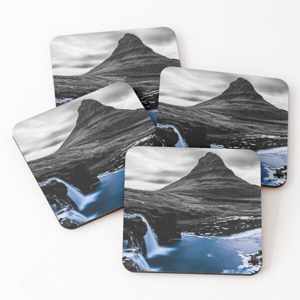 Item preview, Kirkjufell mountain and its waterfall, Iceland, black and white designed and sold by Pascal-F.