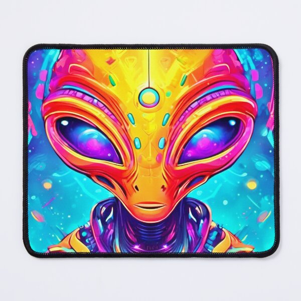 Item preview, Galactic Cyborg Alien with Neon Glow designed and sold by Health And Fitness Posts e-Store.