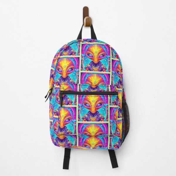Item preview, Galactic Cyborg Alien with Neon Glow designed and sold by Health And Fitness Posts e-Store.