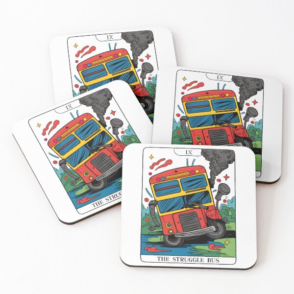 Item preview, "The Struggle Bus" Tarot Card | Chaotic & Relatable Exhaustion Aesthetic designed and sold by MillennialVibe.