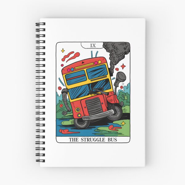Item preview, "The Struggle Bus" Tarot Card | Chaotic & Relatable Exhaustion Aesthetic designed and sold by MillennialVibe.