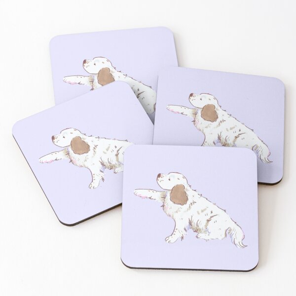 Item preview, Clumber Spaniel cute Illustration designed and sold by YaraCuteArt.