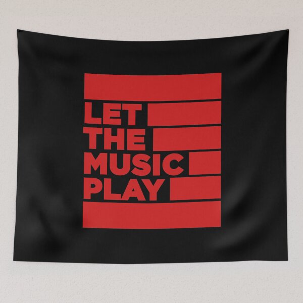 Item preview, Let the music play | Electronic music protest design designed and sold by paulo silveira.