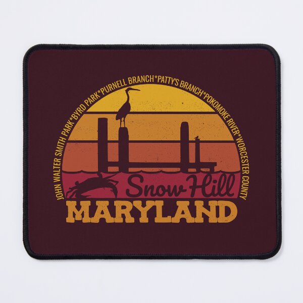 Item preview, Snow Hill Maryland Sunset Retro Local Pride Logo designed and sold by CRHPOD20.