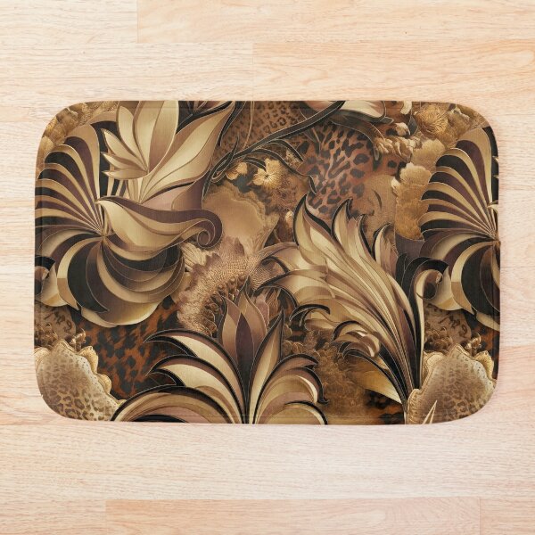 Item preview, Floral Leopard Pattern designed and sold by decoluxe.