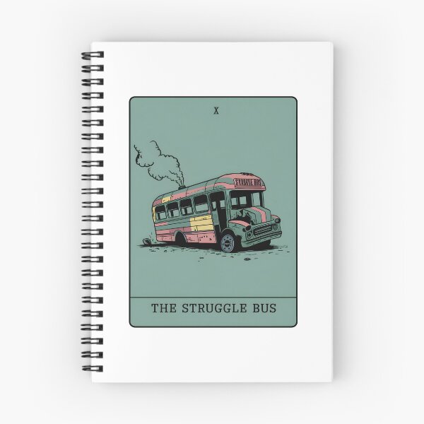Item preview, Minimalist "The Struggle Bus" Tarot Card | Chaotic & Relatable Dark Humor Aesthetic designed and sold by MillennialVibe.