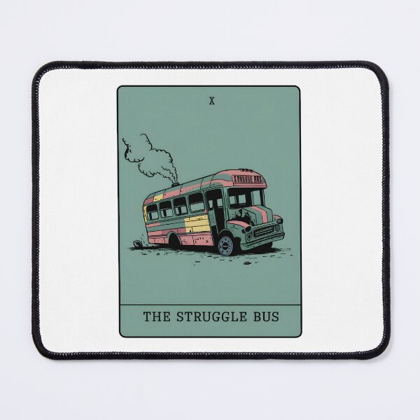 Item preview, Minimalist "The Struggle Bus" Tarot Card | Chaotic & Relatable Dark Humor Aesthetic designed and sold by MillennialVibe.
