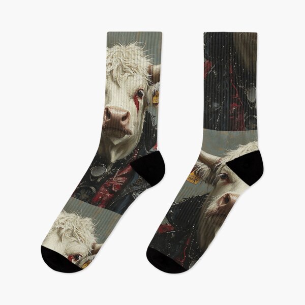 Item preview, Heavy Metal Cow - Animal Art designed and sold by Chrisjeffries24.