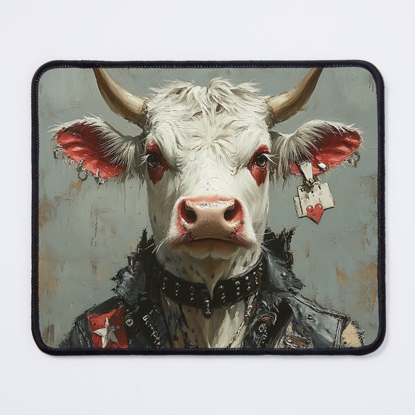 Item preview, Heavy Metal Cow - Animal Art designed and sold by Chrisjeffries24.