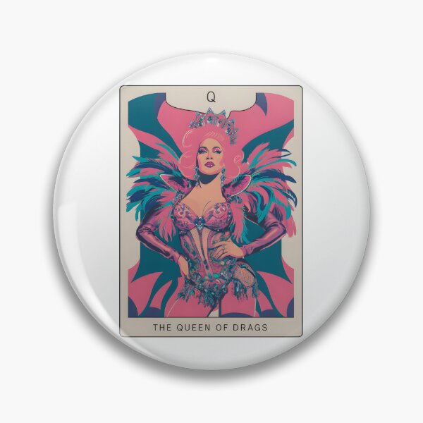 Item preview, "The Queen of Drag" Tarot Card | Elegant & Minimalist Drag Art designed and sold by MillennialVibe.