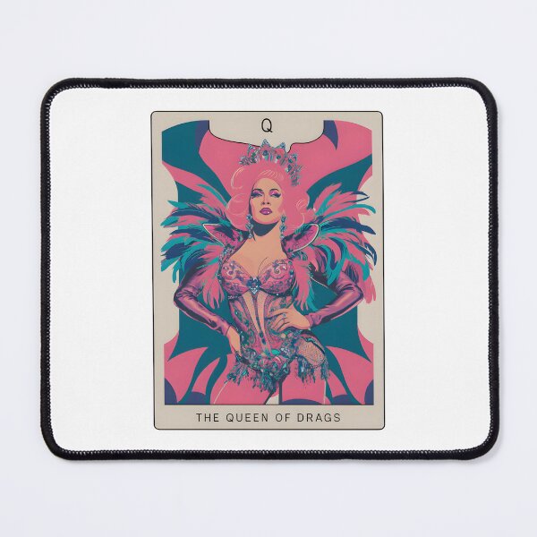 Item preview, "The Queen of Drag" Tarot Card | Elegant & Minimalist Drag Art designed and sold by MillennialVibe.