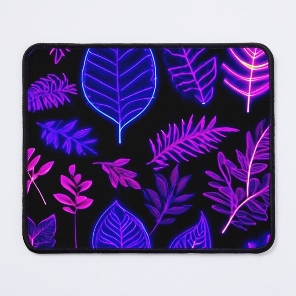 Item preview, Neon Leaves in Pink and Purple Hues designed and sold by Health And Fitness Posts e-Store.