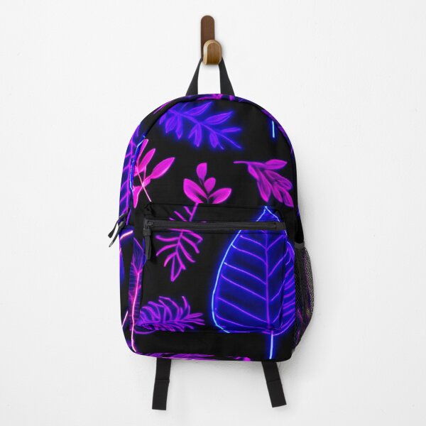 Item preview, Neon Leaves in Pink and Purple Hues designed and sold by Health And Fitness Posts e-Store.