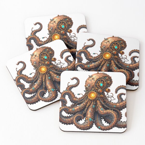 Item preview, Steampunk kraken designed and sold by Anne-Abadie.