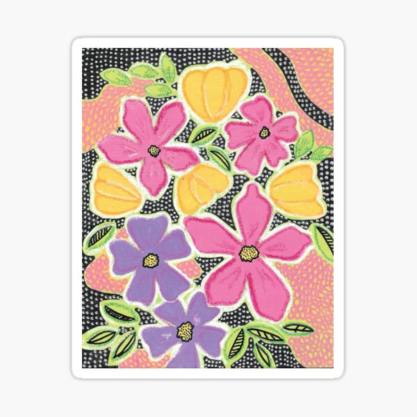Item preview, Pink Flowers #3 designed and sold by Girl-meets-joy.