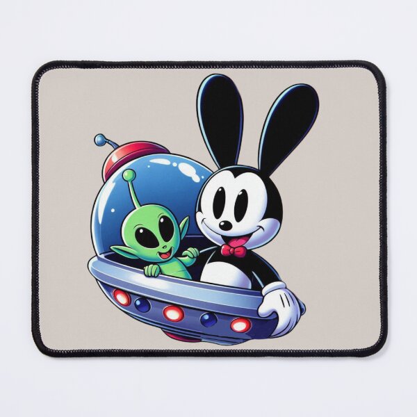 Item preview, Oswald the Lucky Rabbit and Alien Friend designed and sold by Myra365Art.
