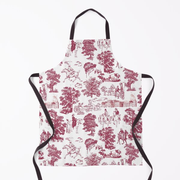 Item preview, Pride and Prejudice Horses Pink Toile Pattern designed and sold by tanjica.