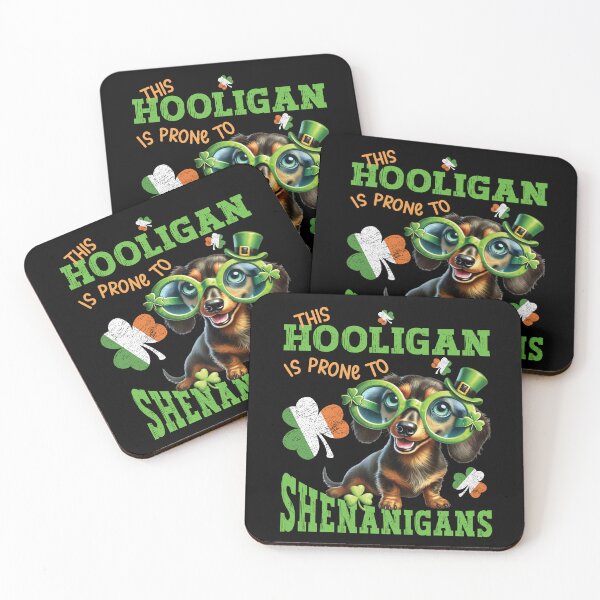 Item preview, FUNNY CUTE IRISH DOG, THIS HOOLIGAN IS PRONE TO SHENANIGANS designed and sold by FlutteringWings.