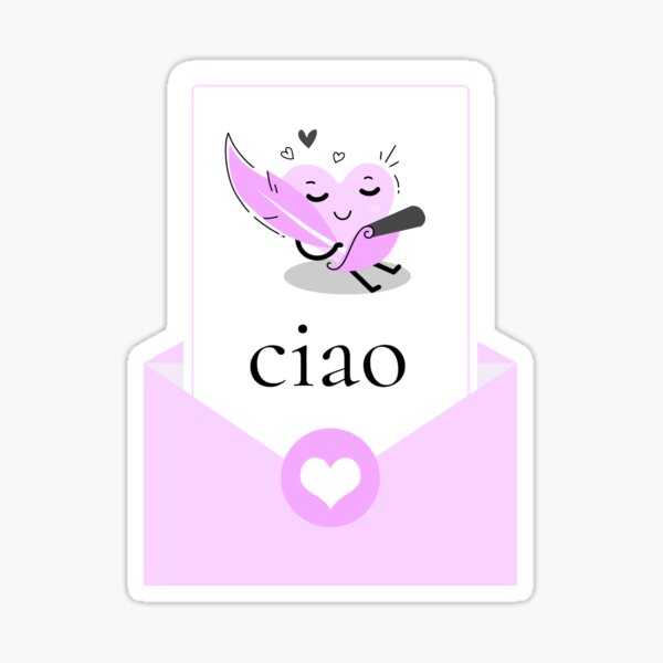 Artikel-Vorschau von Ciao, meine Liebe, Notizkarte, designt und verkauft von NenesNiche.