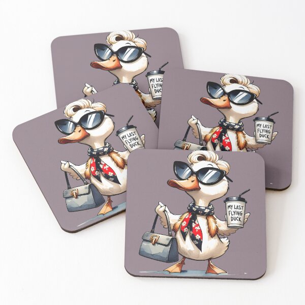 Item preview, duck drinks coffee designed and sold by designt1shirts.