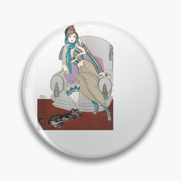 Item preview, Chaqueta de seda escocesa y falda gris - Gerda Wegener designed and sold by TeeARTHY.