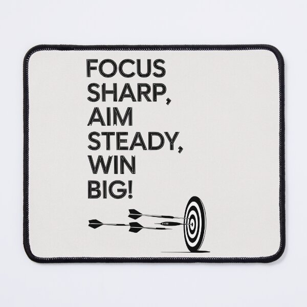 Item preview, Focus sharp, Aim steady, Win big designed and sold by NextRVibe.