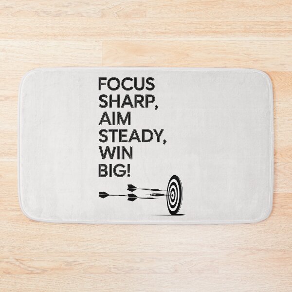 Item preview, Focus sharp, Aim steady, Win big designed and sold by NextRVibe.