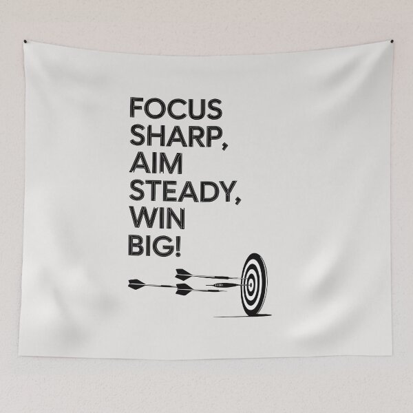 Item preview, Focus sharp, Aim steady, Win big designed and sold by NextRVibe.