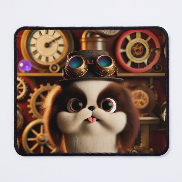 Item preview, Steampunk Japanese Chin With Goggles designed and sold by Sillytoe.
