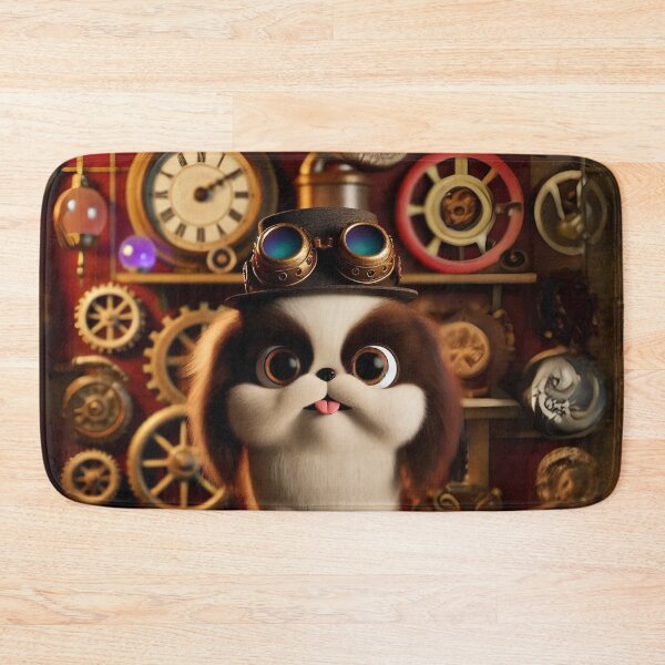 Item preview, Steampunk Japanese Chin With Goggles designed and sold by Sillytoe.