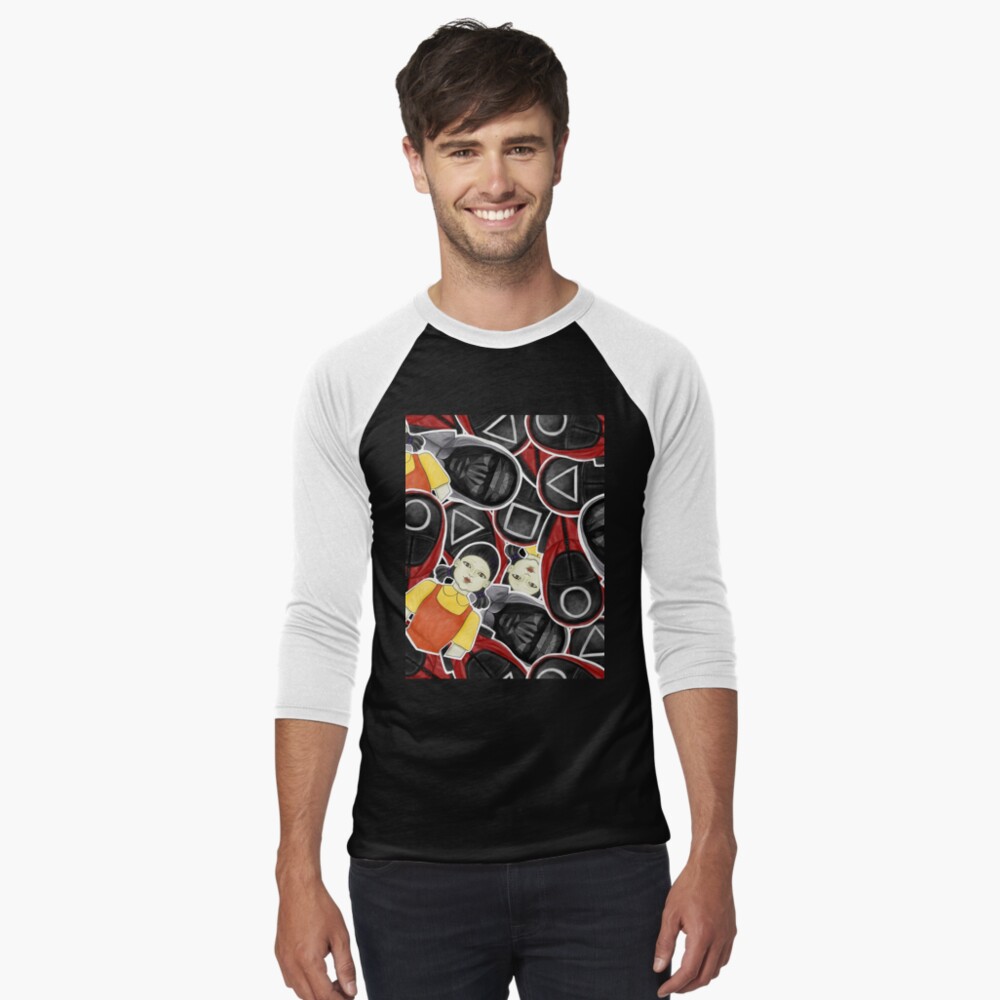 Item preview, Baseball ¾ Sleeve T-Shirt designed and sold by MetalTea.