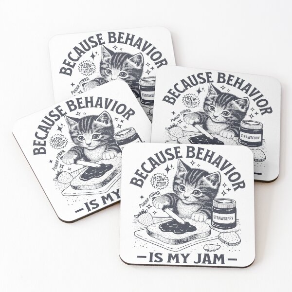 Item preview, Behavior Is My Jam - Vintage Kitten Design designed and sold by Beanster-nl.