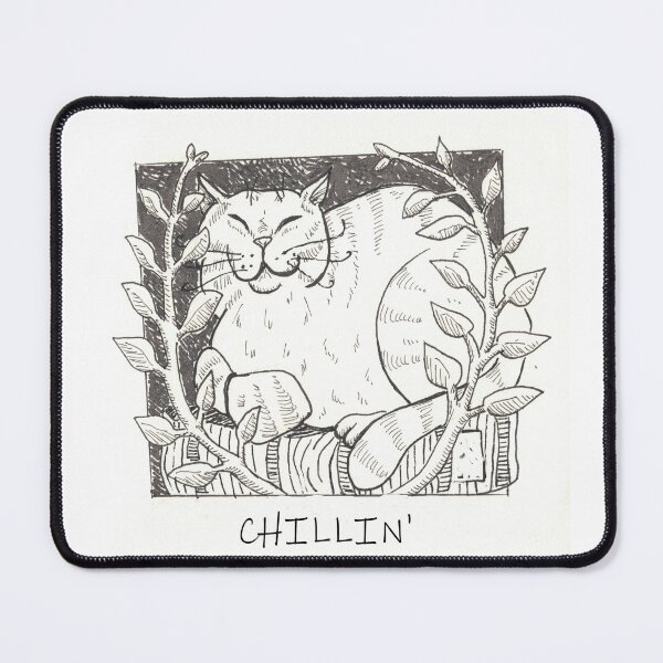 Item preview, Happy sleeping cat illustration designed and sold by CrittersByLola.