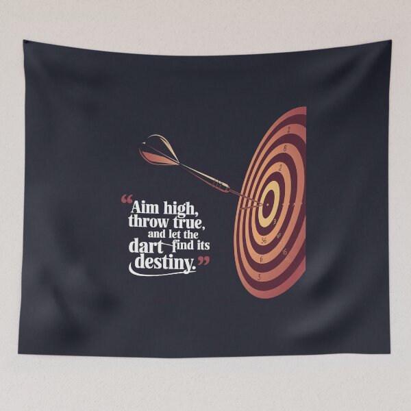 Item preview, Aim high, throw true, And let the dart find its destiny designed and sold by NextRVibe.