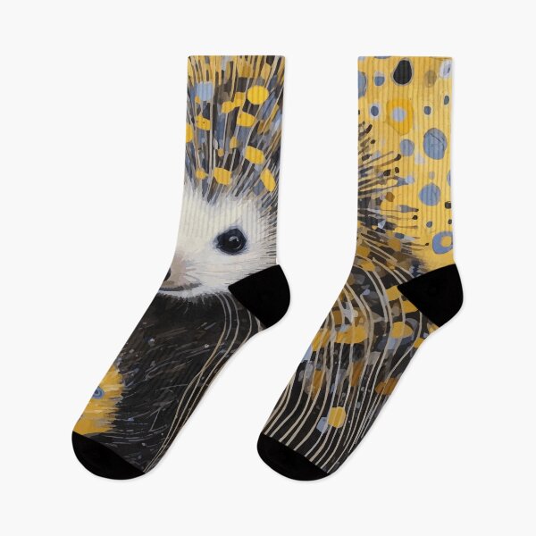 Item preview, Whimsical Hedgehog in Gustav Klimt  designed and sold by Vicky Brago-Mitchell®.