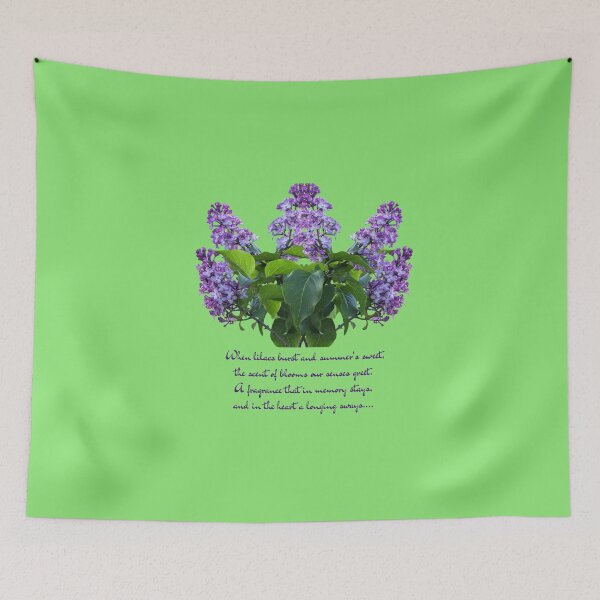 Item preview, Blooming lilacs designed and sold by Pawethic Prints Studio.