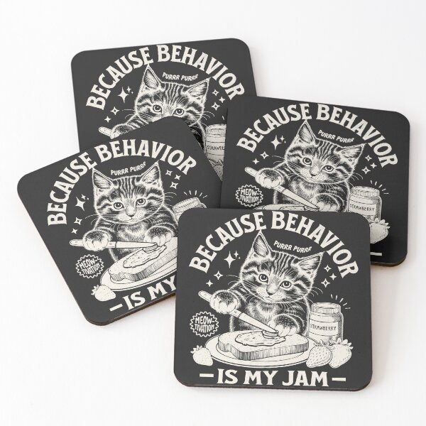 Item preview, Behavior Is My Jam - Vintage Kitten Design designed and sold by Beanster-nl.
