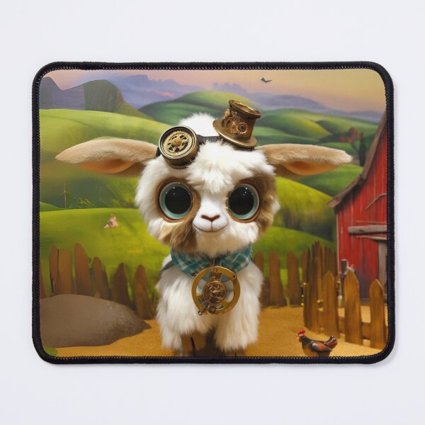 Item preview, Steampunk Kinder Goat Farmyard Charm designed and sold by Sillytoe.