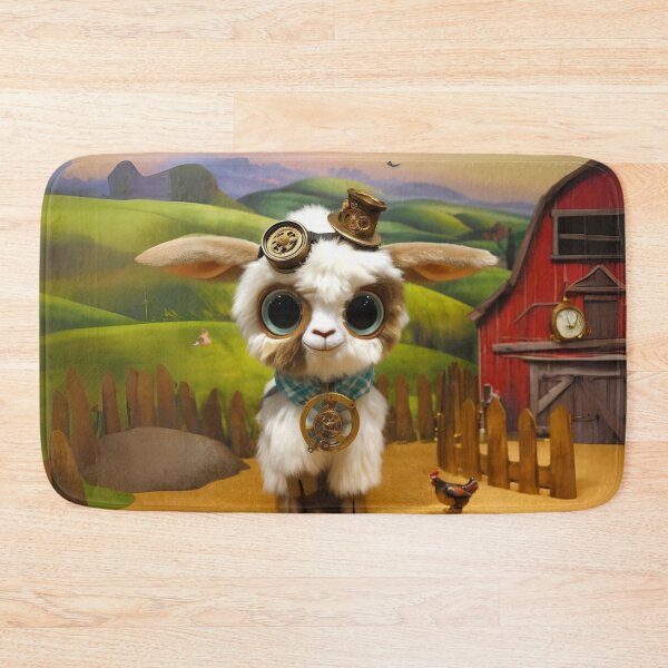 Item preview, Steampunk Kinder Goat Farmyard Charm designed and sold by Sillytoe.