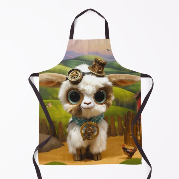 Item preview, Steampunk Kinder Goat Farmyard Charm designed and sold by Sillytoe.