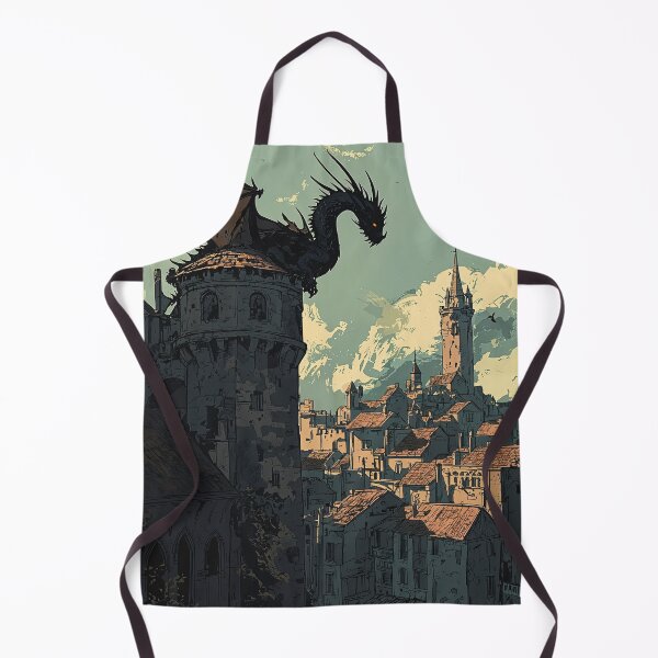 Item preview, The Twilight Dragon Over the Harbor City designed and sold by oanaunciuleanu.