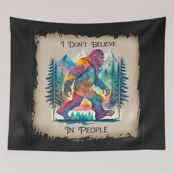 Item preview, Bigfoot Sasquatch Doesn't Believe In People Shirt designed and sold by candiscamera.