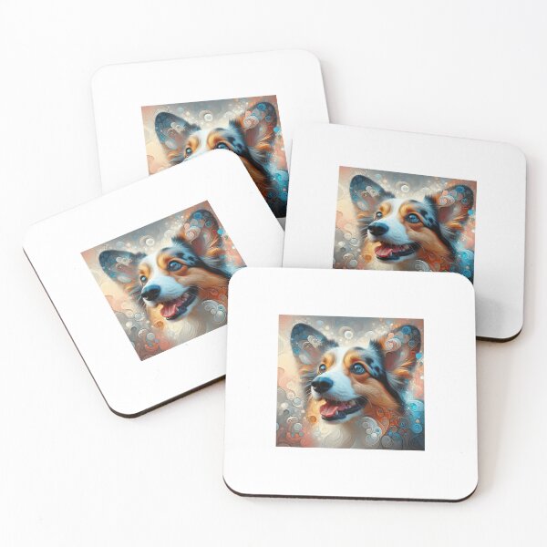 Item preview, Cárdigan azul merle Welsh Corgi, ¡tiempos felices! designed and sold by Comicalcreation.