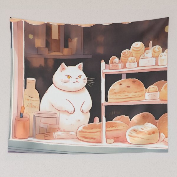 Item preview, Fat White Cat Wants the Bakery Goods designed and sold by Niko Pantele.