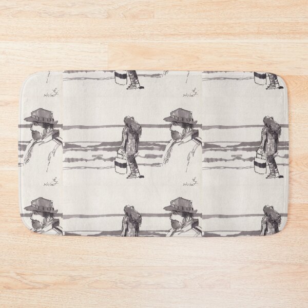 Item preview, Man recognizes woman on beach drawing designed and sold by MikeJory.