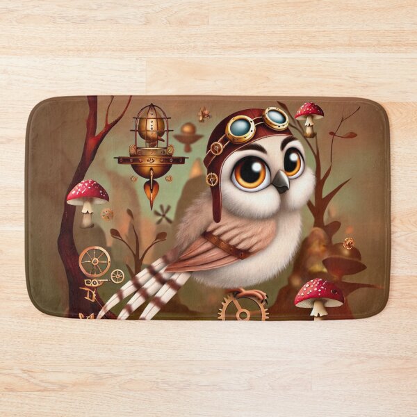 Item preview, Steampunk Linnet with Aviator Goggles designed and sold by Sillytoe.