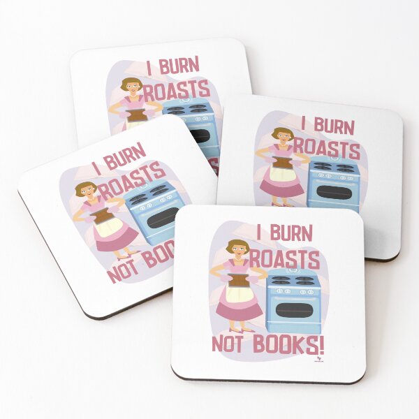 Item preview, Burn Roasts Not Books Sassy Reader Housewife designed and sold by mytshirtfort.