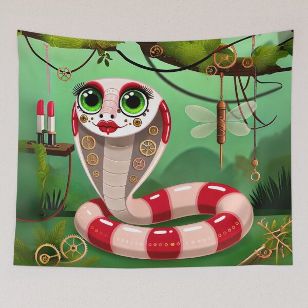 Item preview, Steampunk Lipstick Albino Boa Charm designed and sold by Sillytoe.