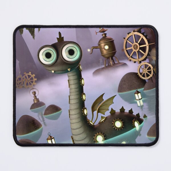 Item preview, Steampunk Loch Ness Monster Fantasy designed and sold by Sillytoe.